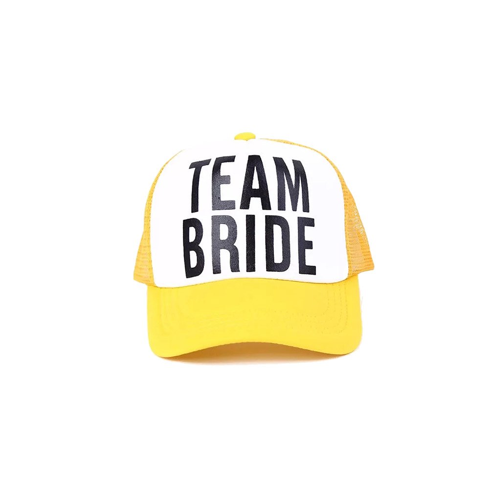 Geltona mergvakario kepurė TEAM BRIDE