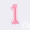 Rožinis folinis balionas skaičius 1