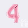 Rožinis folinis balionas skaičius 4